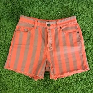 Striped BDG High Rise Shorts